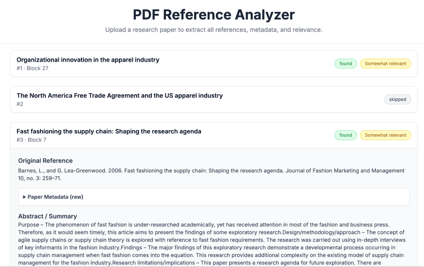 AI Research Assistant PDF Citation Analyzer Example